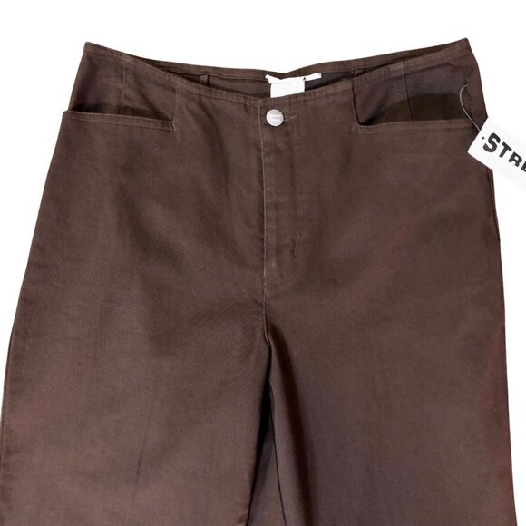 Dream Jeans Womens 10 NEW Brown Stretch Pants Look 5 lbs Slimmer - Picture 3 of 9